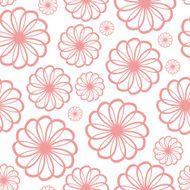 Flower Seamless Pattern Background Vector Illustration N3