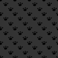 Animal footprint seamless dark pattern