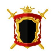 Coat of arms in modern flat style