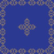 ornamental vector frame with Center N6