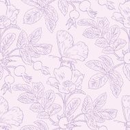 Seamless pattern with wild roses N3