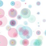 Vector Abstract Drawn Colorful Circles Background N2