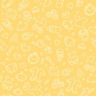 seamless pattern baby (neutral) N2