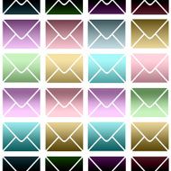 Seamless tile able colorful background envelopes