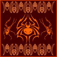 Spiders - vector set Designs and elements for pattern N4