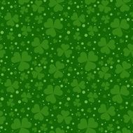 Seamless pattern with Saint Patricks day shamrock leaves N3