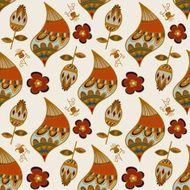 Colorful floral seamless texture Basis for wallpaper and fabric