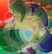 abstract flat decorative artwork N2