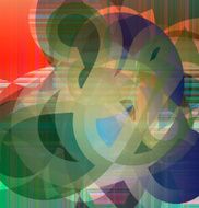 abstract flat decorative artwork N3