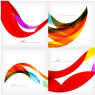 Set of geometric abstract backgrounds N9