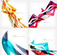 Set of geometric abstract backgrounds N12