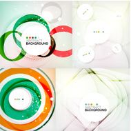 Set of geometric abstract backgrounds N13