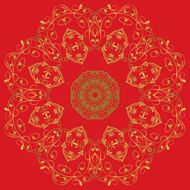 circular abstract pattern in Arabic style N7