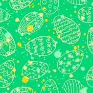Hand rawn easter egg pattern N4
