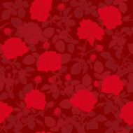 red Roses seamless pattern N2