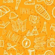 Travel equipment background