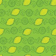 Seamless pattern from lemons