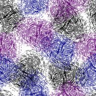 Seamless pattern with fingerprints