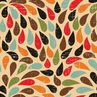 Seamless abstract retro drops pattern N3