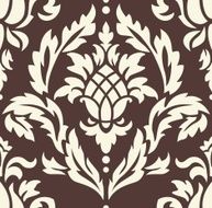Damask Pattern with Ananas