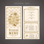 retro restaurant menu design