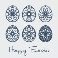 Easter ornamental eggs