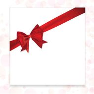 Shiny red satin ribbon N2