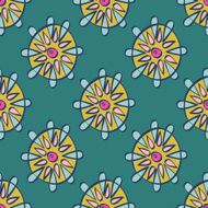Yellow Wheels Pattern N2
