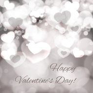 Abstract Glow Soft Hearts for Valentines Day
