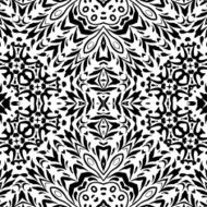 Seamless Outline Floral Pattern N28