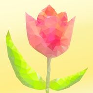 Abstract flower of triangles N2