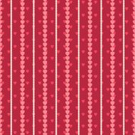 Vector seamless pattern of Valentine&#039;s Day in retro style N4