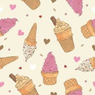 Ice Cream seamless pattern N19