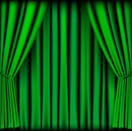 green curtain