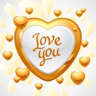 Valentine&#039;s Day vector background Gift card and flyer