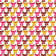 Valentine vector seamless pattern of glossy bows