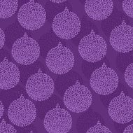 Christmas and Holidays seamless pattern with balls N2