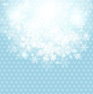 Christmas winter background with snowflake Vector illustration