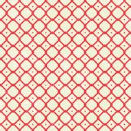 Pattern in retro style with red squares N2