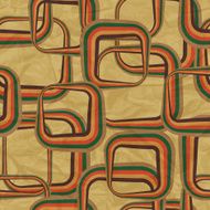 EPS10 retro seamless pattern on vintage old paper N5