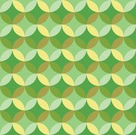 Green and Yellow Circle Pattern Background