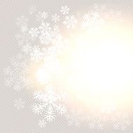 Christmas winter background with snowflake Vector illustration N2