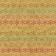 Christmas seamless pattern with snowflakes in retro style