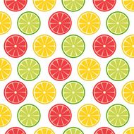 Seamless pattern with lemons or limes