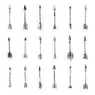 cute hipster arrows hand drawn doodles