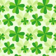 Pattern of four leaf clover