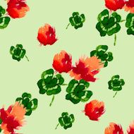 Floral Pattern Clover Flowers N6