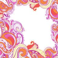 Paisley patterned frame