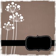 Stalks background with frame