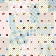 Patchwork with fulcolors buttons